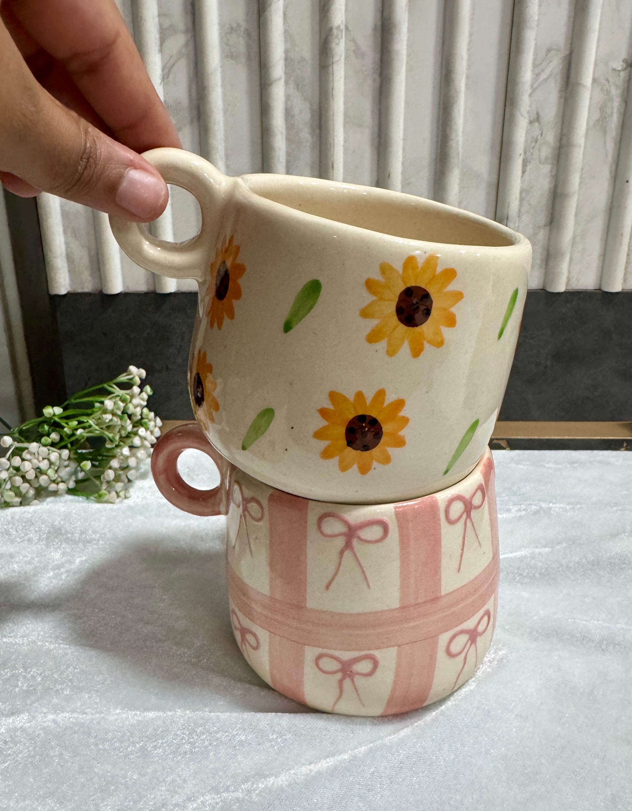 Sunflower And Bow Mug