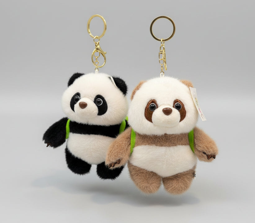 Panda With Bag Keychain