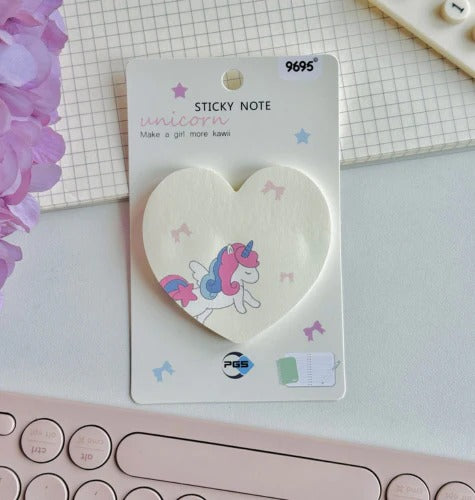 Unicorn Heart Sticky Note
