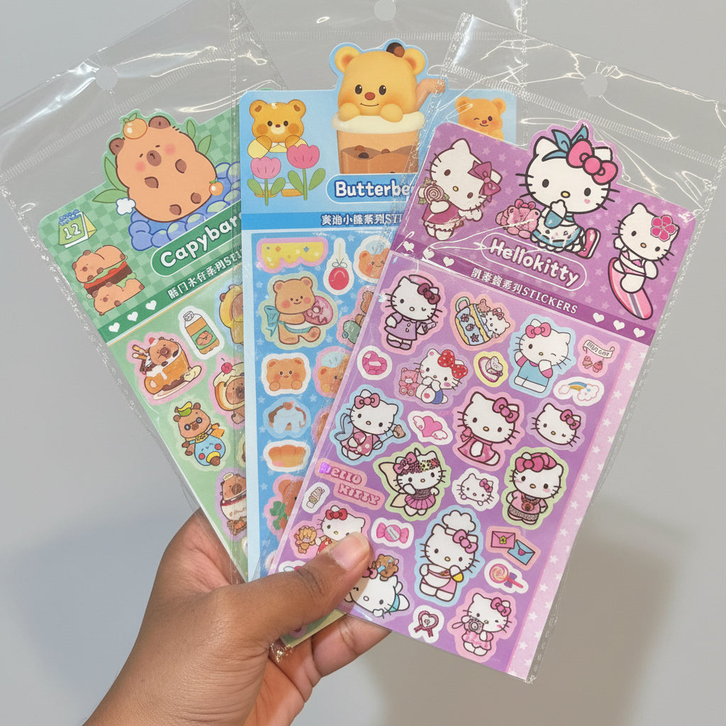 Multi Pattern Kids Crafting Stickers