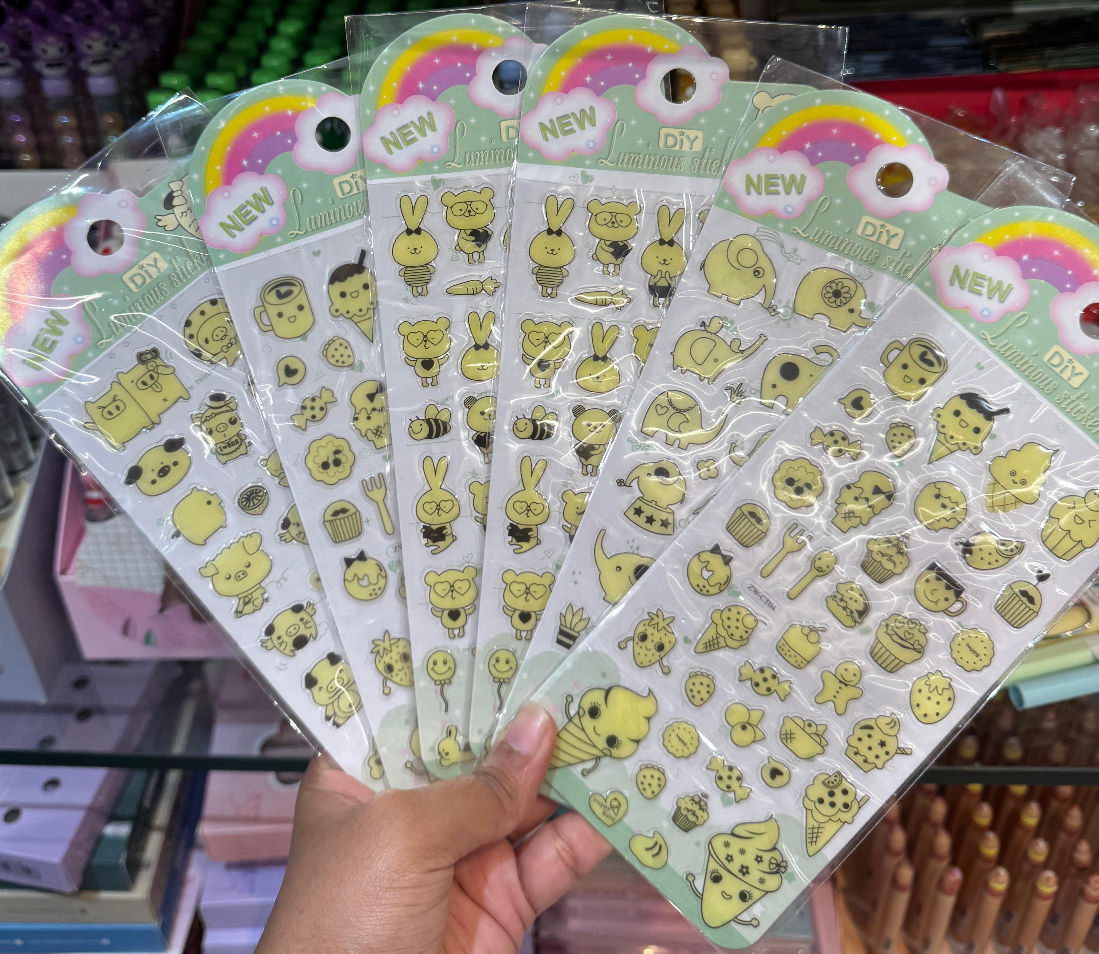 Luminous stickers