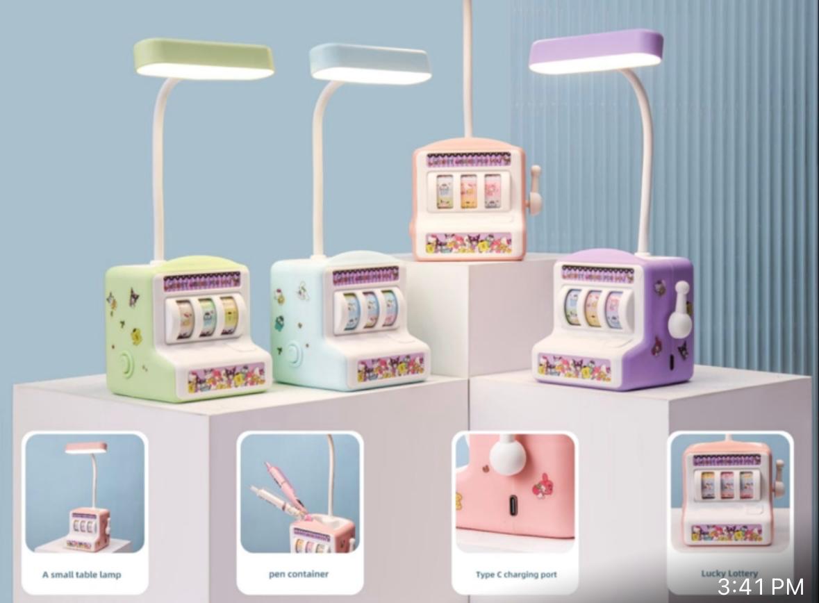 Shaker Pen Holder Lamp With Stickers
