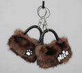 Leapord Print Pouch Keychain