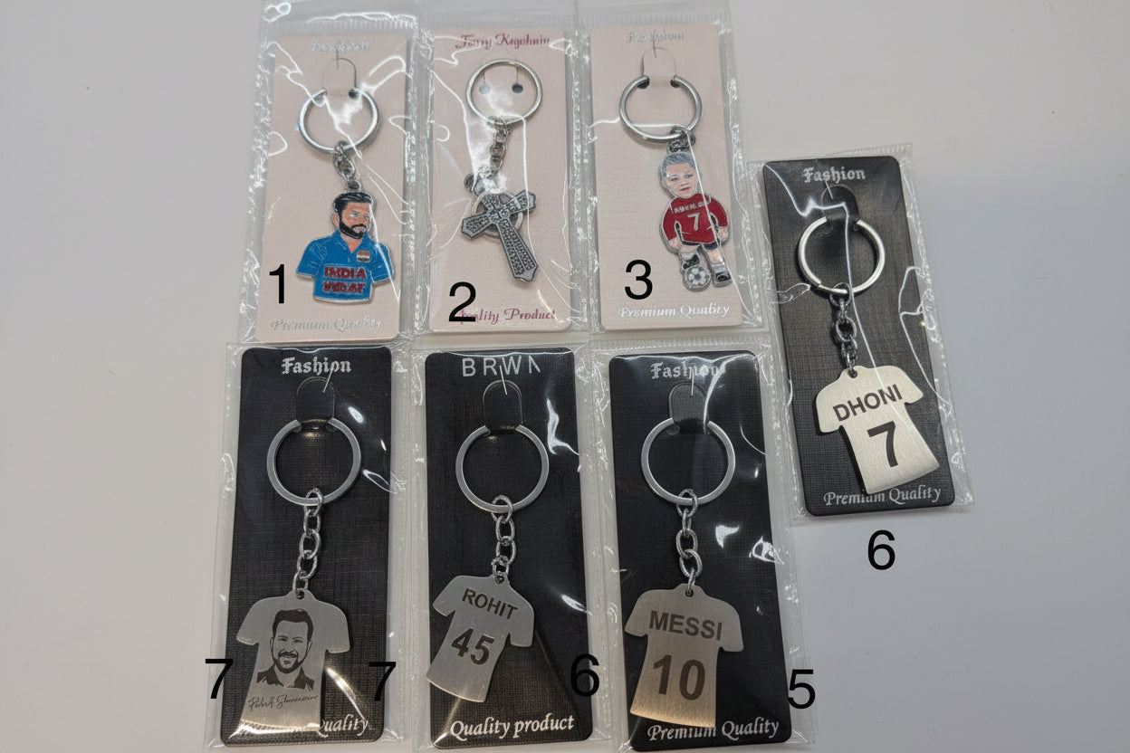 Metal Sports Keychain