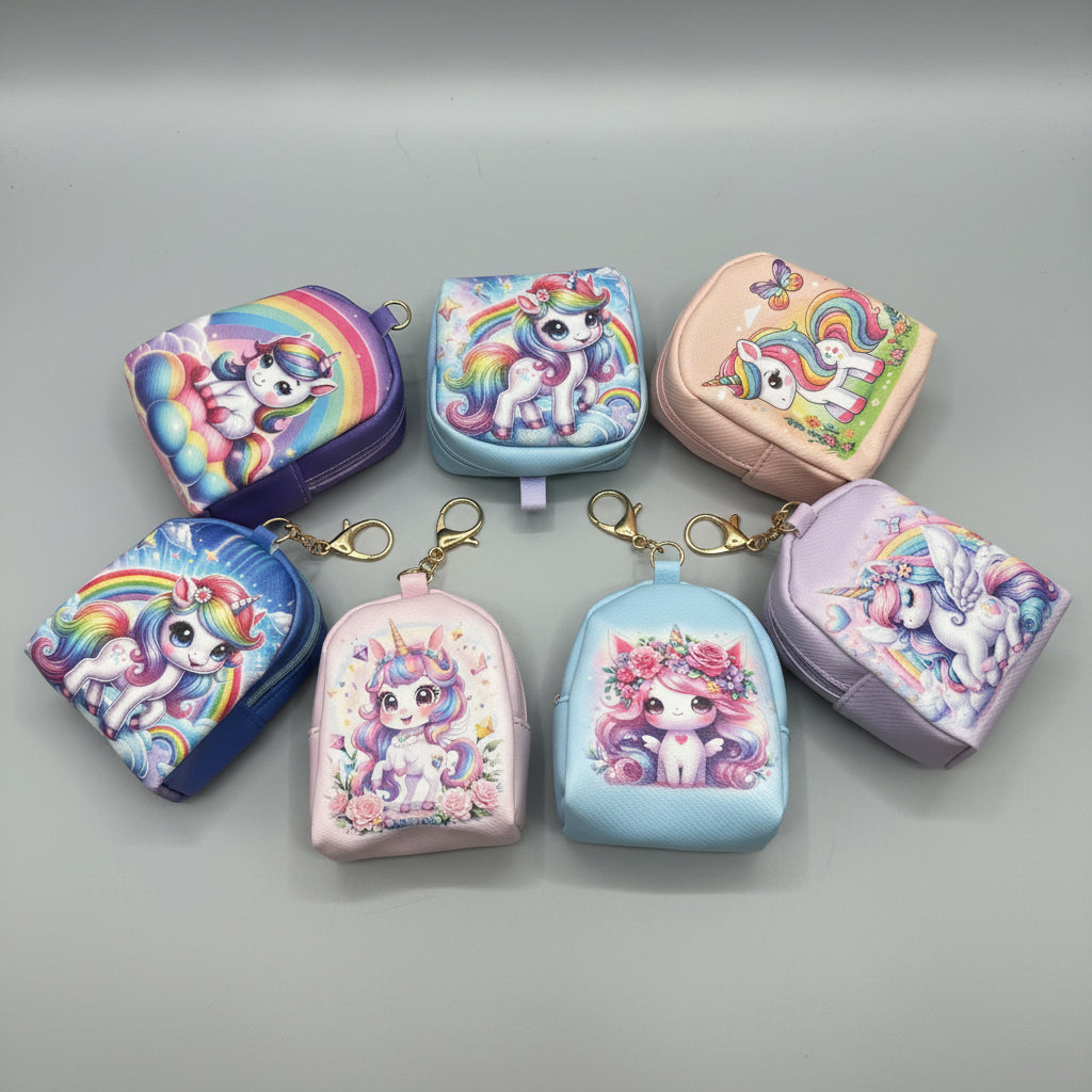 Unicorn Pouch Keychain
