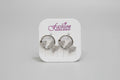 Silver & Rose Gold Earring (1 Pcs)