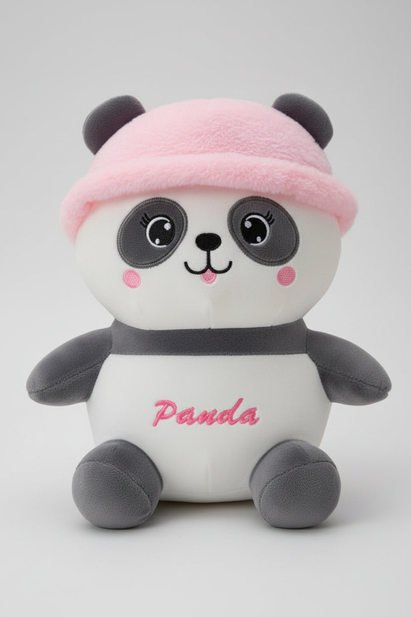Panda With Pink Hat