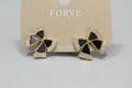 Black Bow Earring