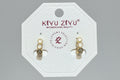 White Stone Earrings