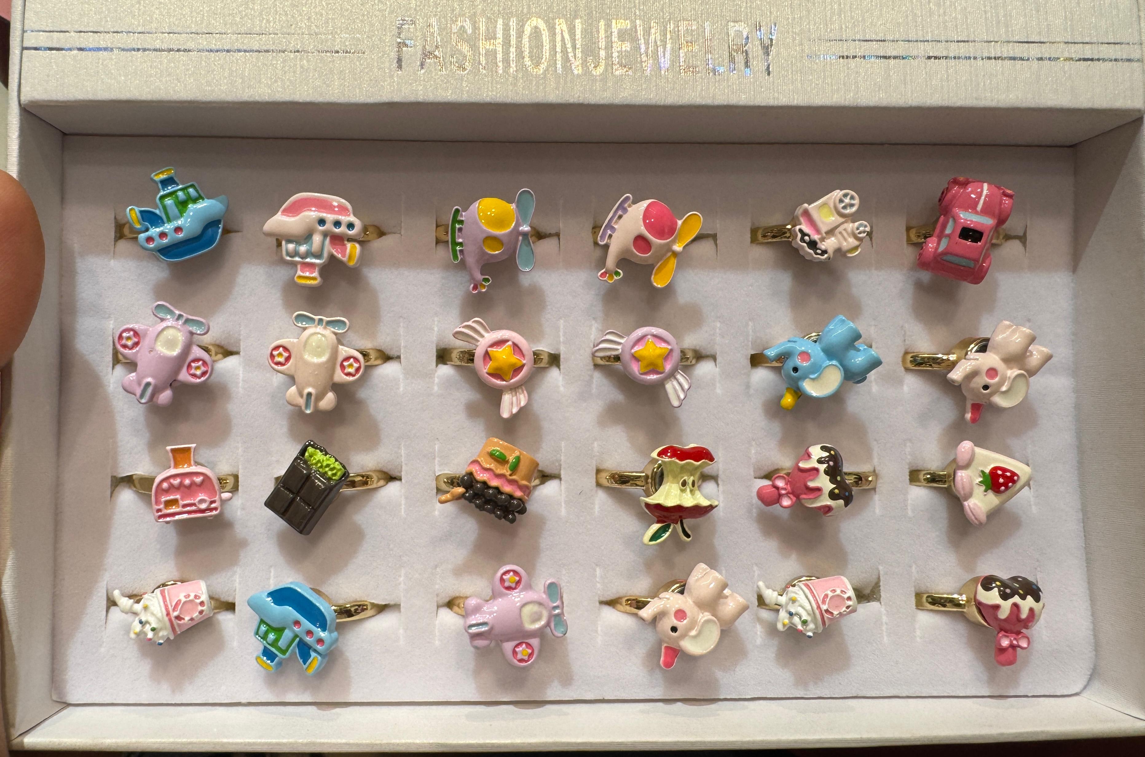 Rings With Rotating Charm For Kids