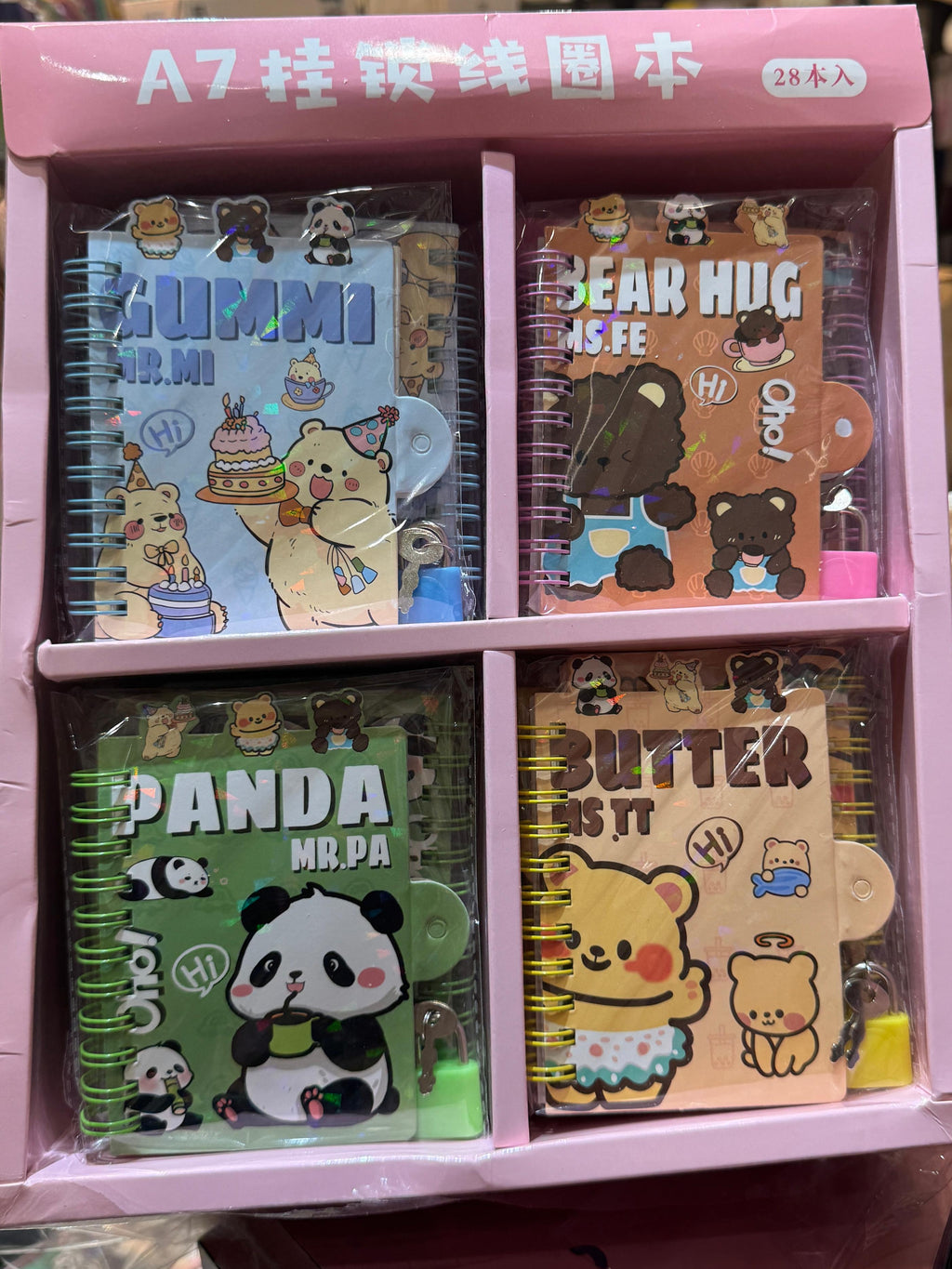 Cute Mini Diary With Lock
