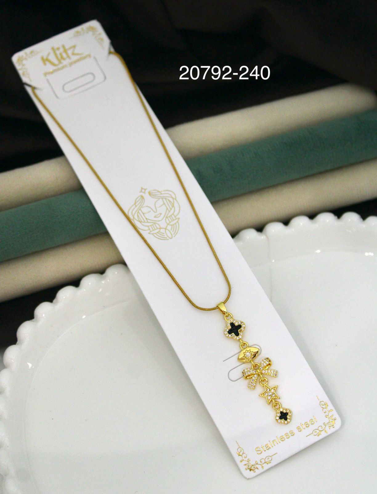 Long charm Necklace