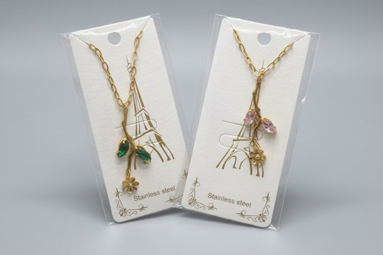 Long Flower Necklace
