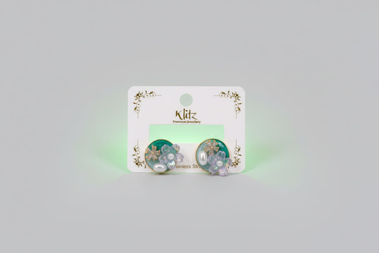 Korean Enamel Earring