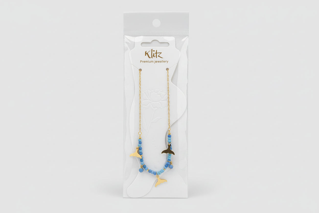 Blue Beads Anklet