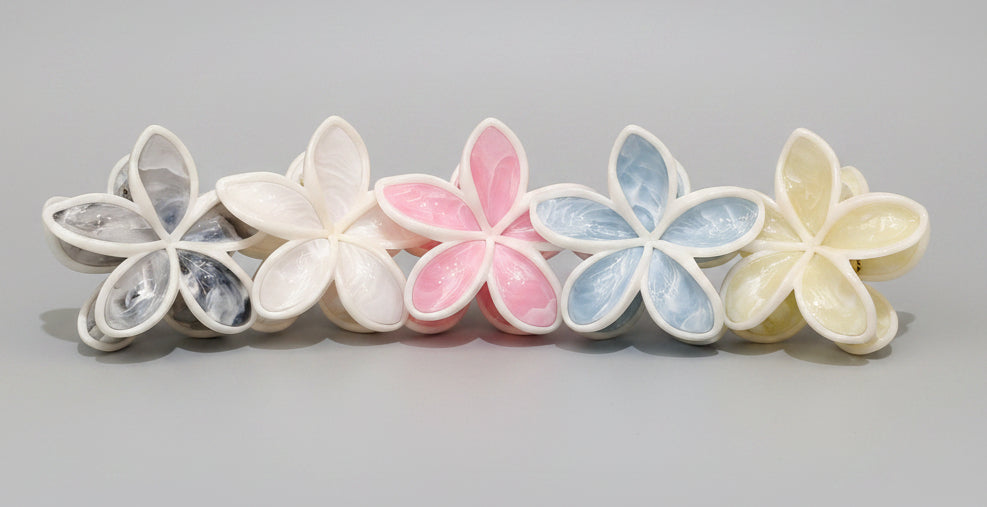 Korean flower claw clips