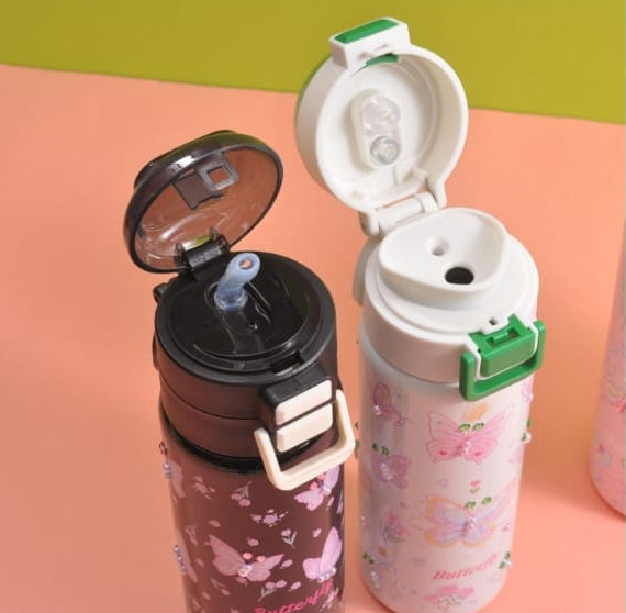 Butterfly Design SS Bottle