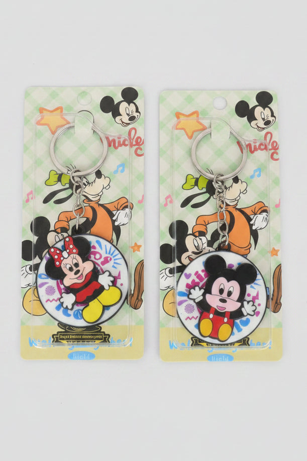 MICKY & MINI SPINNER KEYCHIN