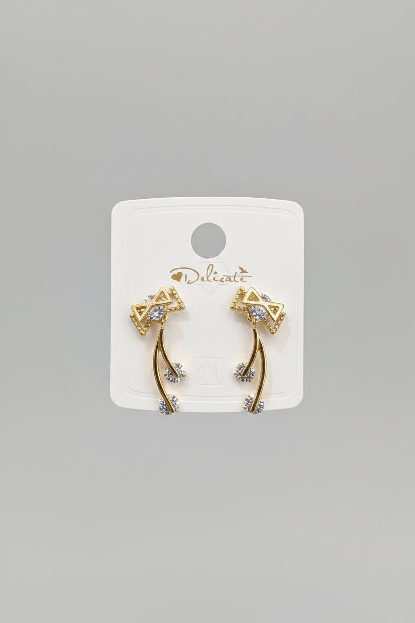 Bow Double Earring