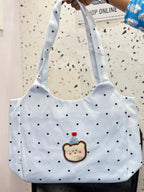 Premium Tote Bag with Dog Print