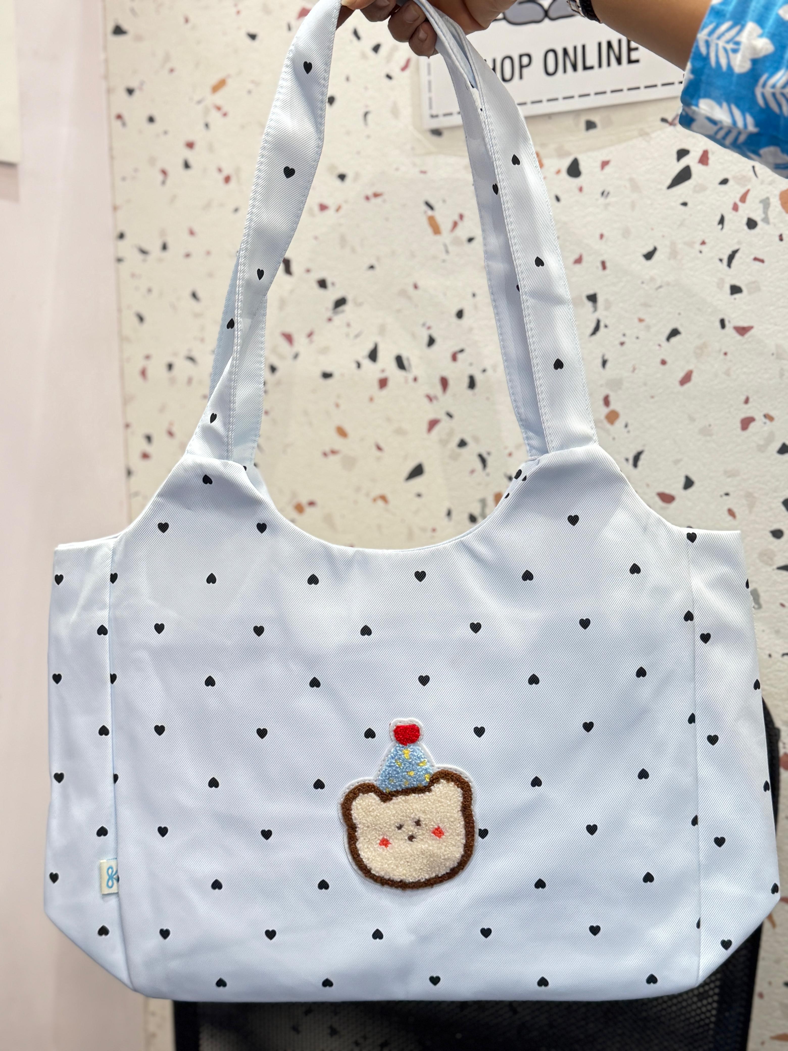 Premium Tote Bag with Dog Print