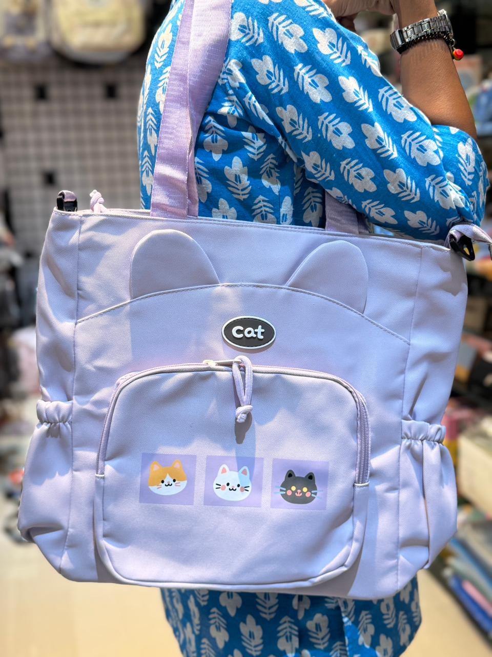 Cat Design Tote bag
