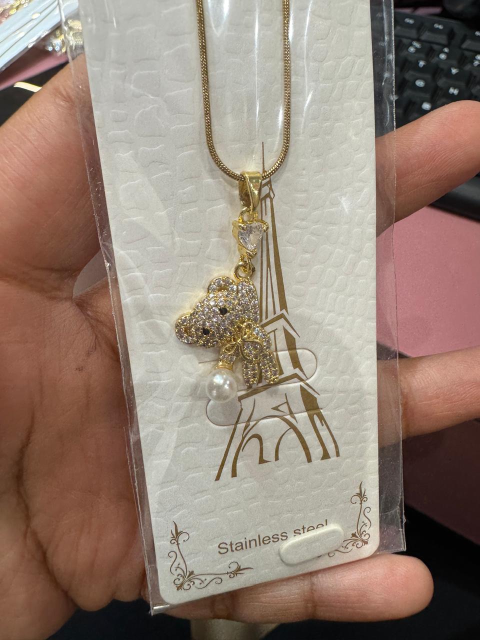 Teddy Pendant Necklace
