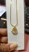 SMALL HEART WITH BOW NECKLACE