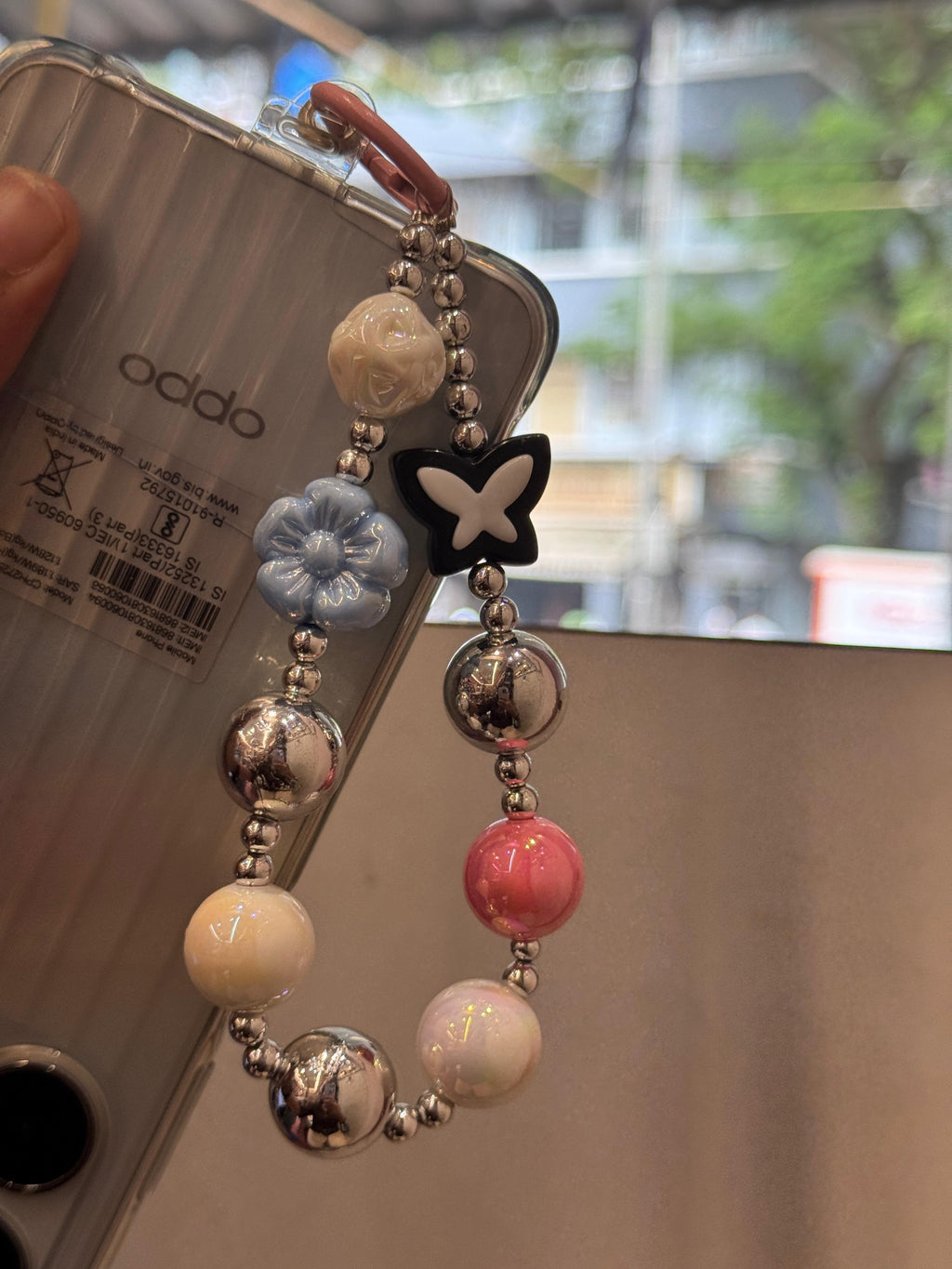Butterfly & Flower Phone Charm