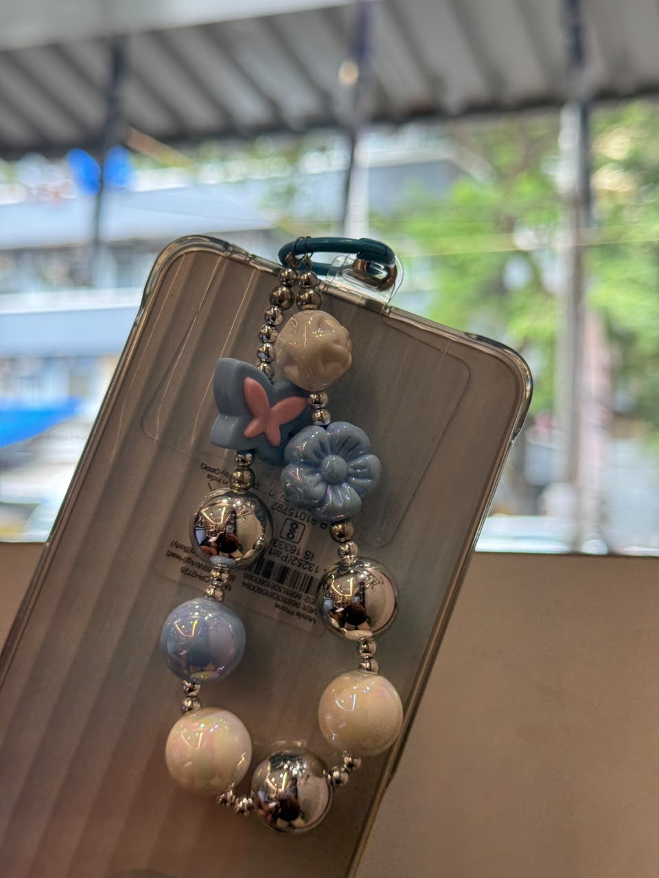 Butterfly & Flower Phone Charm