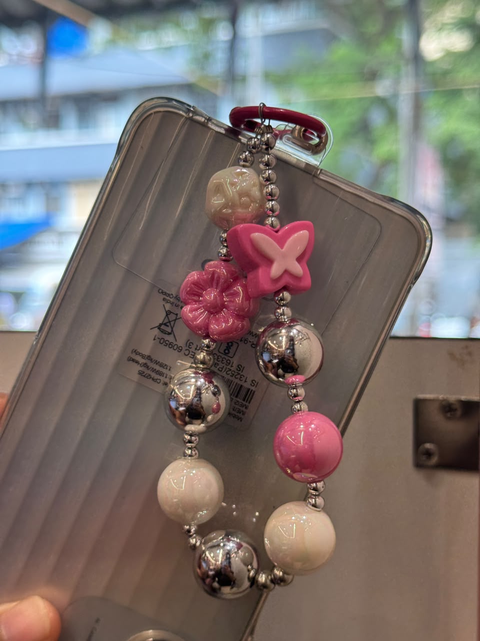 Butterfly & Flower Phone Charm