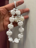 Aesthetic Heart & Bow Phone Charm