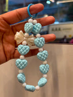 Aesthetic Heart & Bow Phone Charm