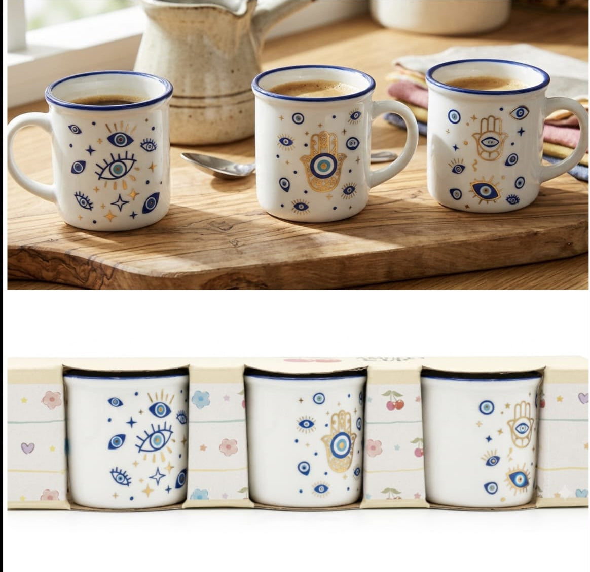 Evil Eye Mug Set Of 3