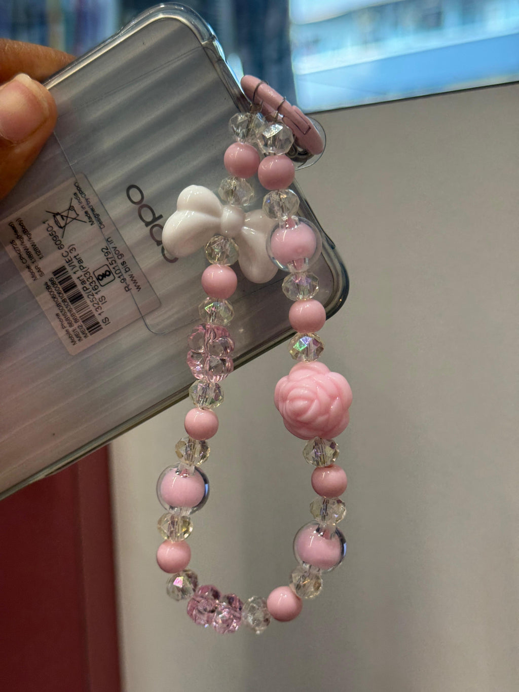 Bow and Rose Phone charm
