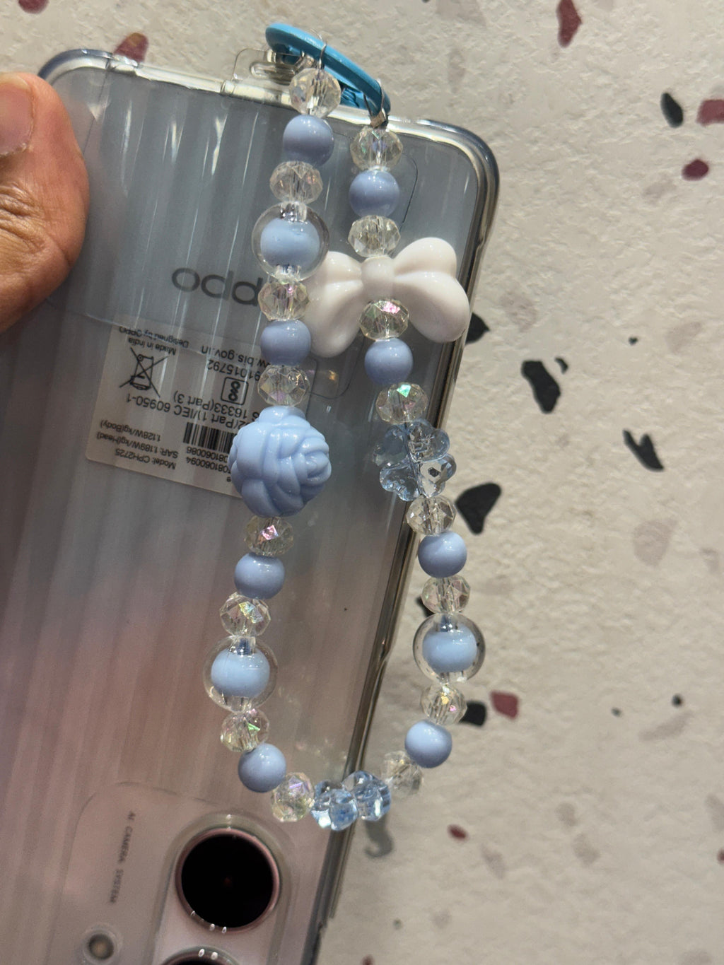 Bow and Rose Phone charm