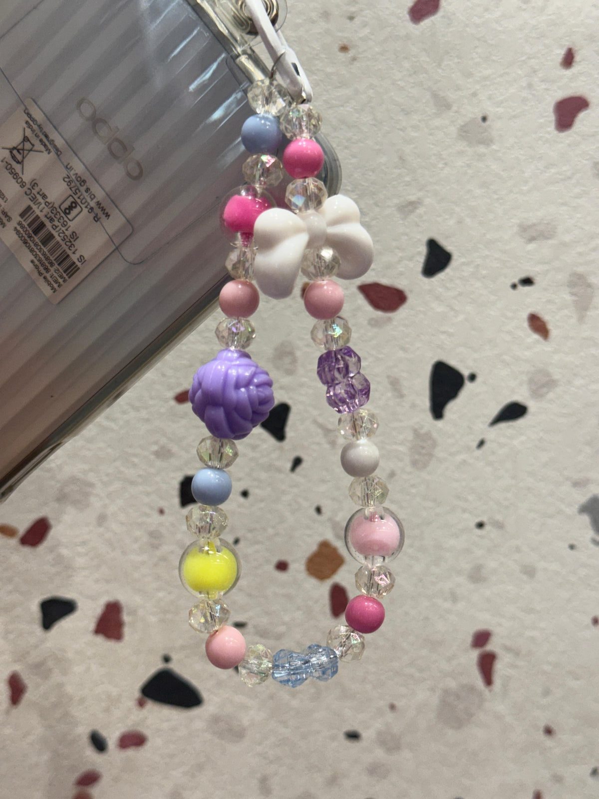 Bow and Rose Phone charm