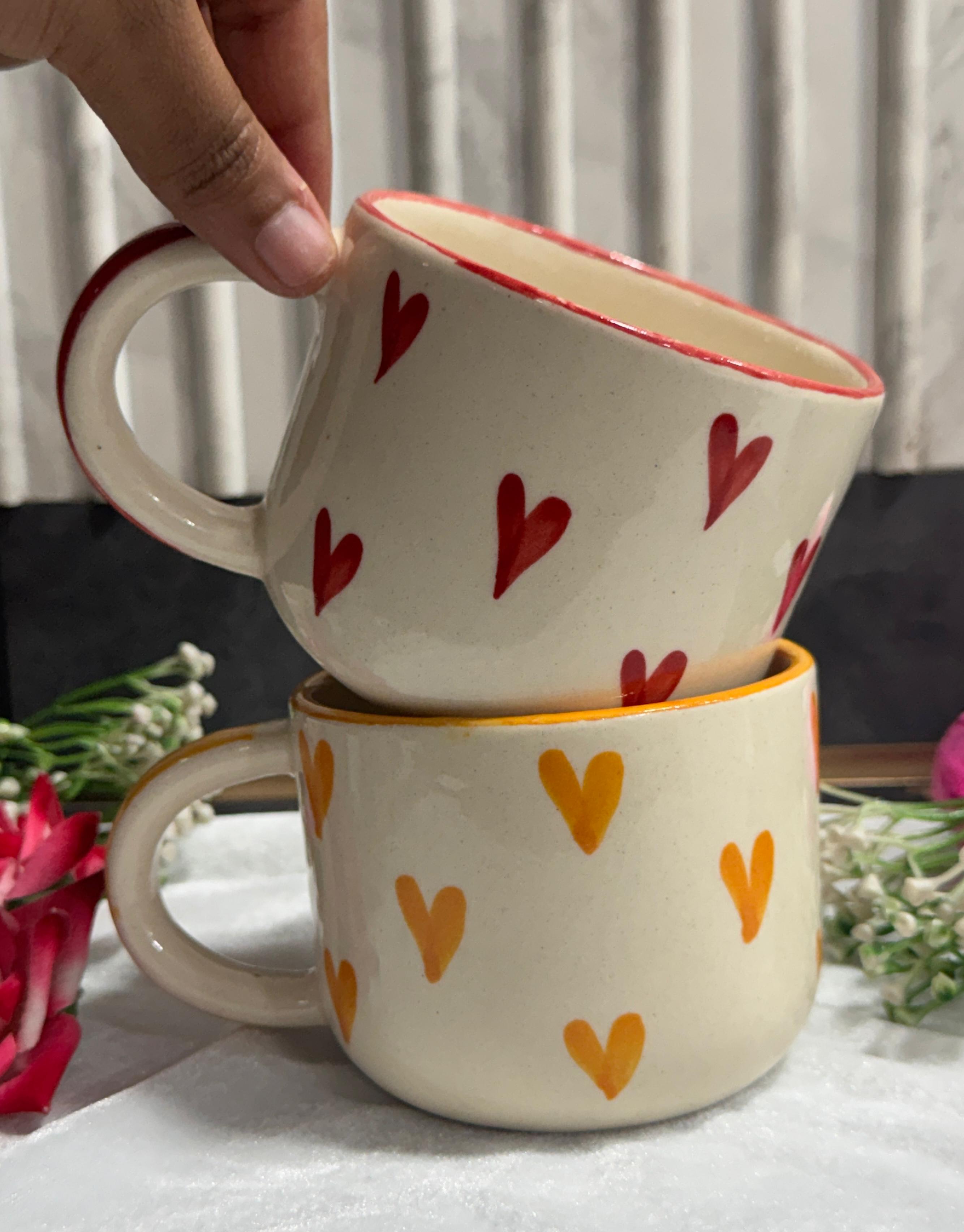 Yellow And Red Mug