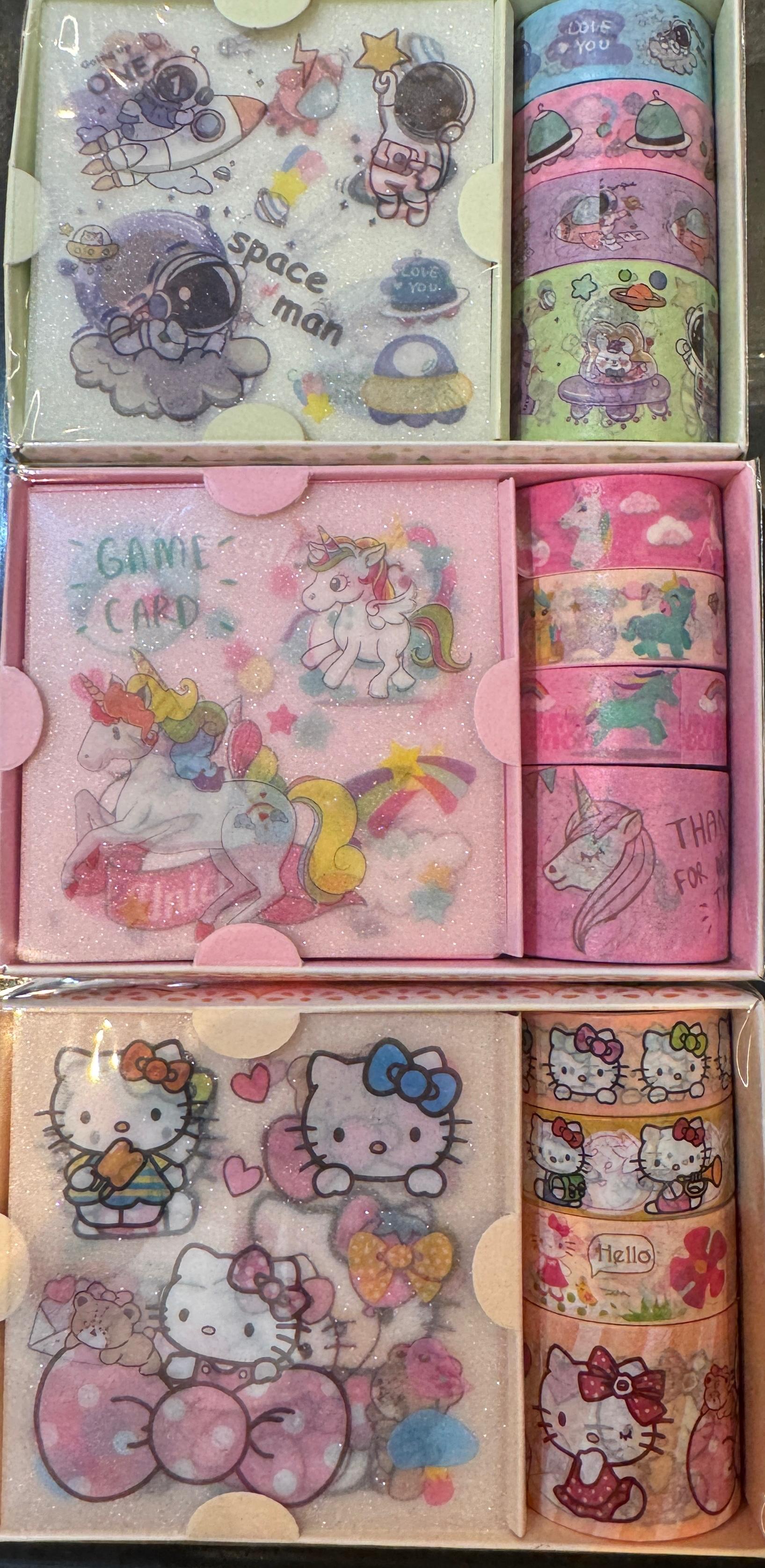 Kuromi Stickers & Washi Tape Set