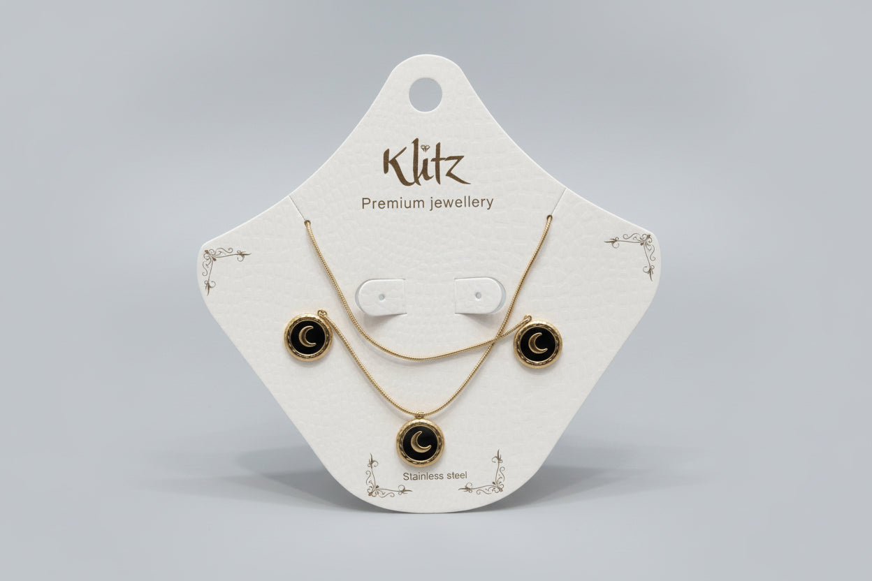 Black Moon  Necklace Set