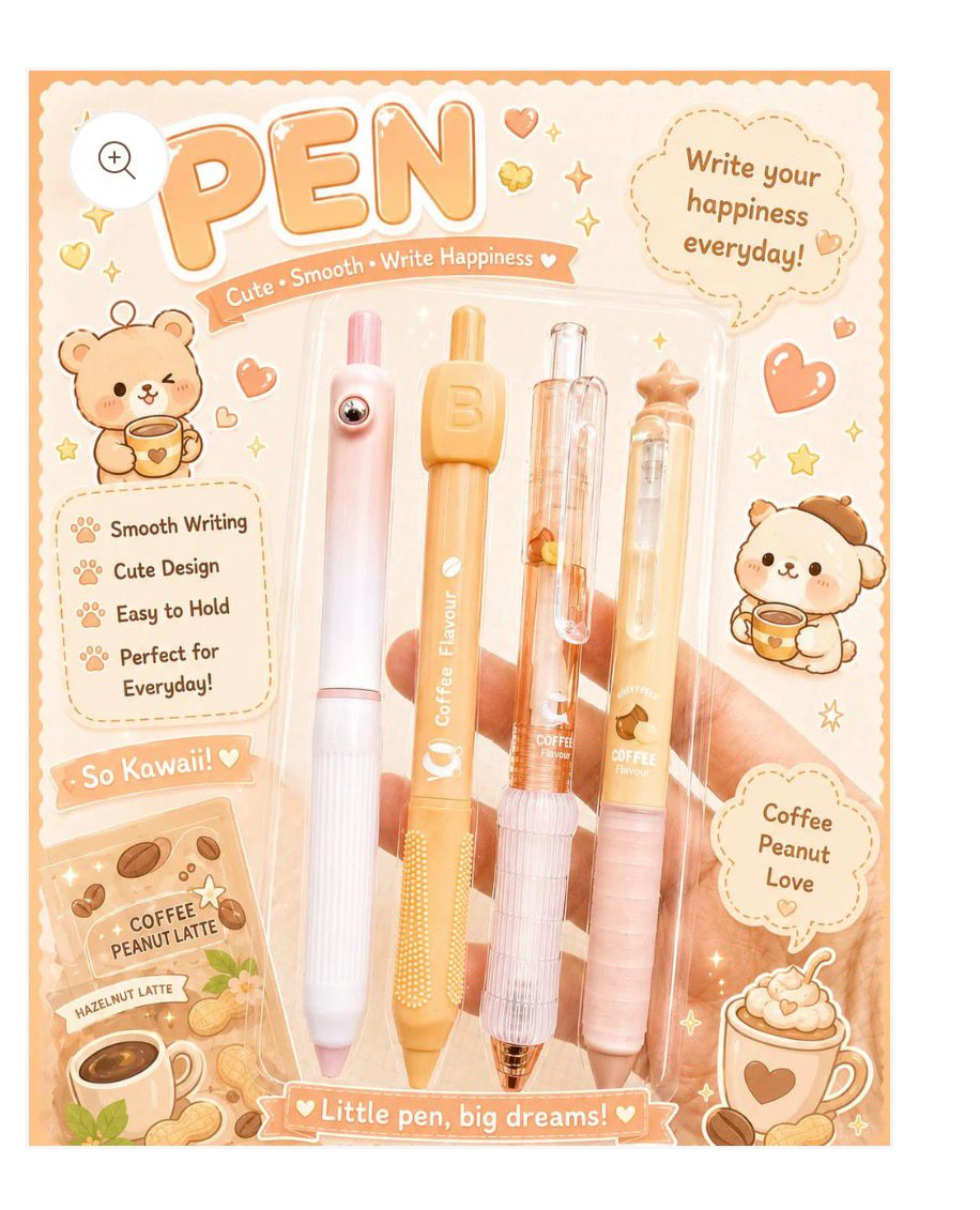 Hazelnut Latte Pen Set