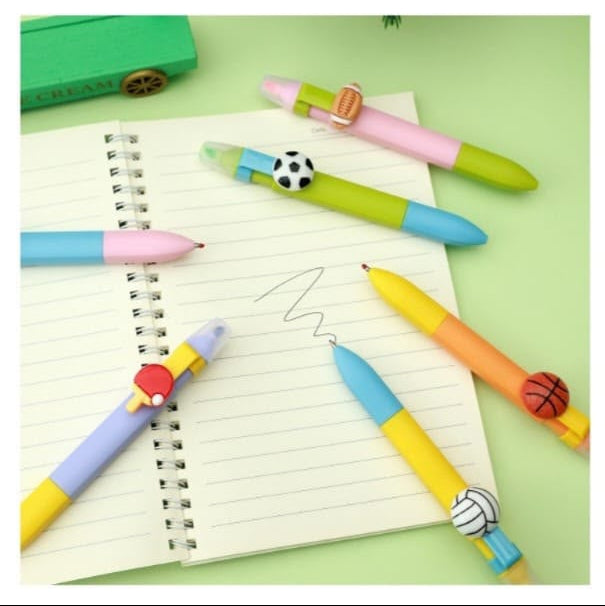 Football Charm Pen + Highlighter