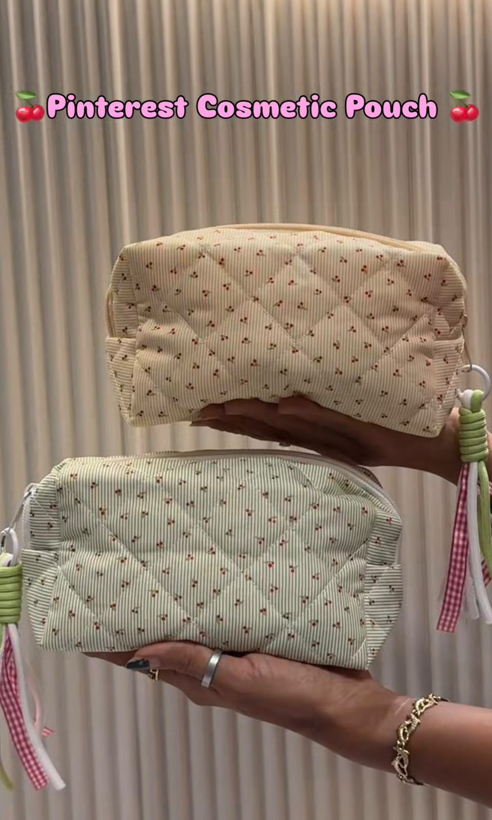 Cherry Designed Cosmetic Pouch
