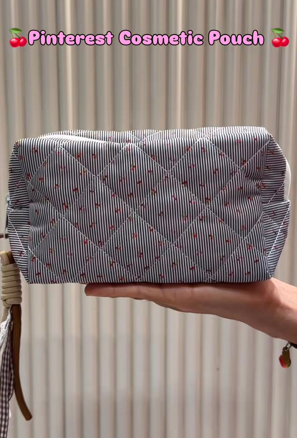 Cherry Designed Cosmetic Pouch