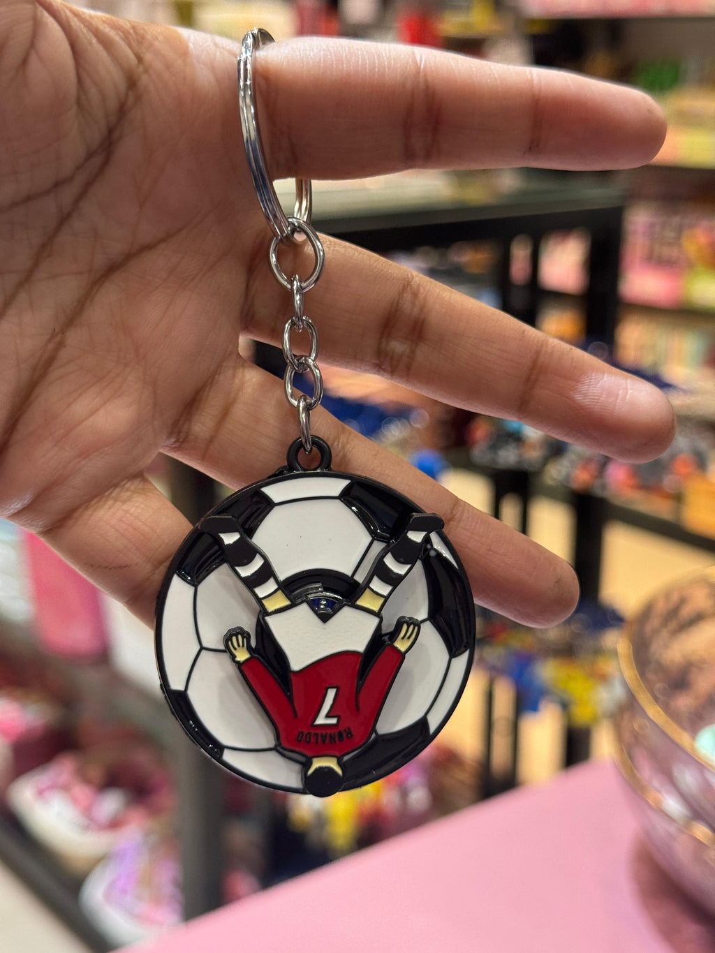 Ronaldo Spinner Keychain