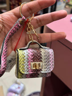 Multicolor Pouch Bag Charm
