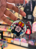 Mickey & Minnie Spinner Keychain