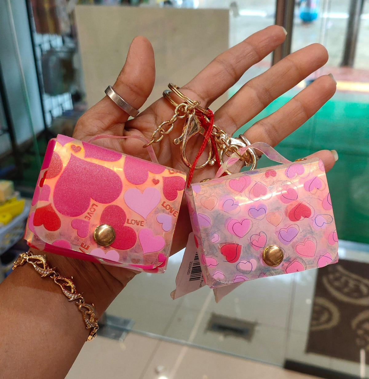 Holographic Heart Pouch