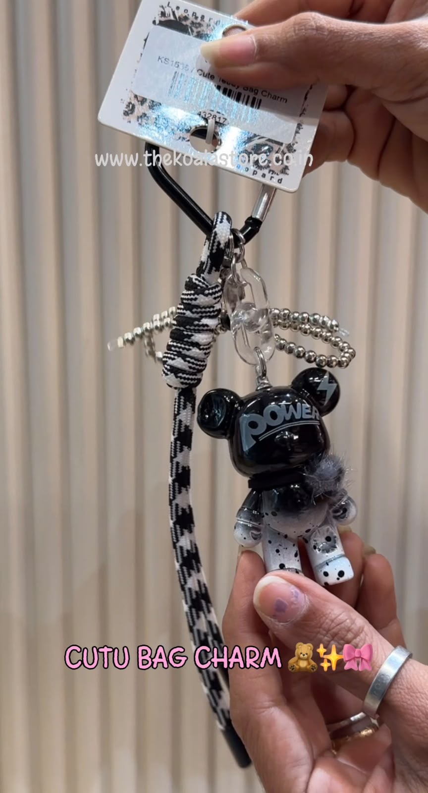 Cute Teddy Bag Charm