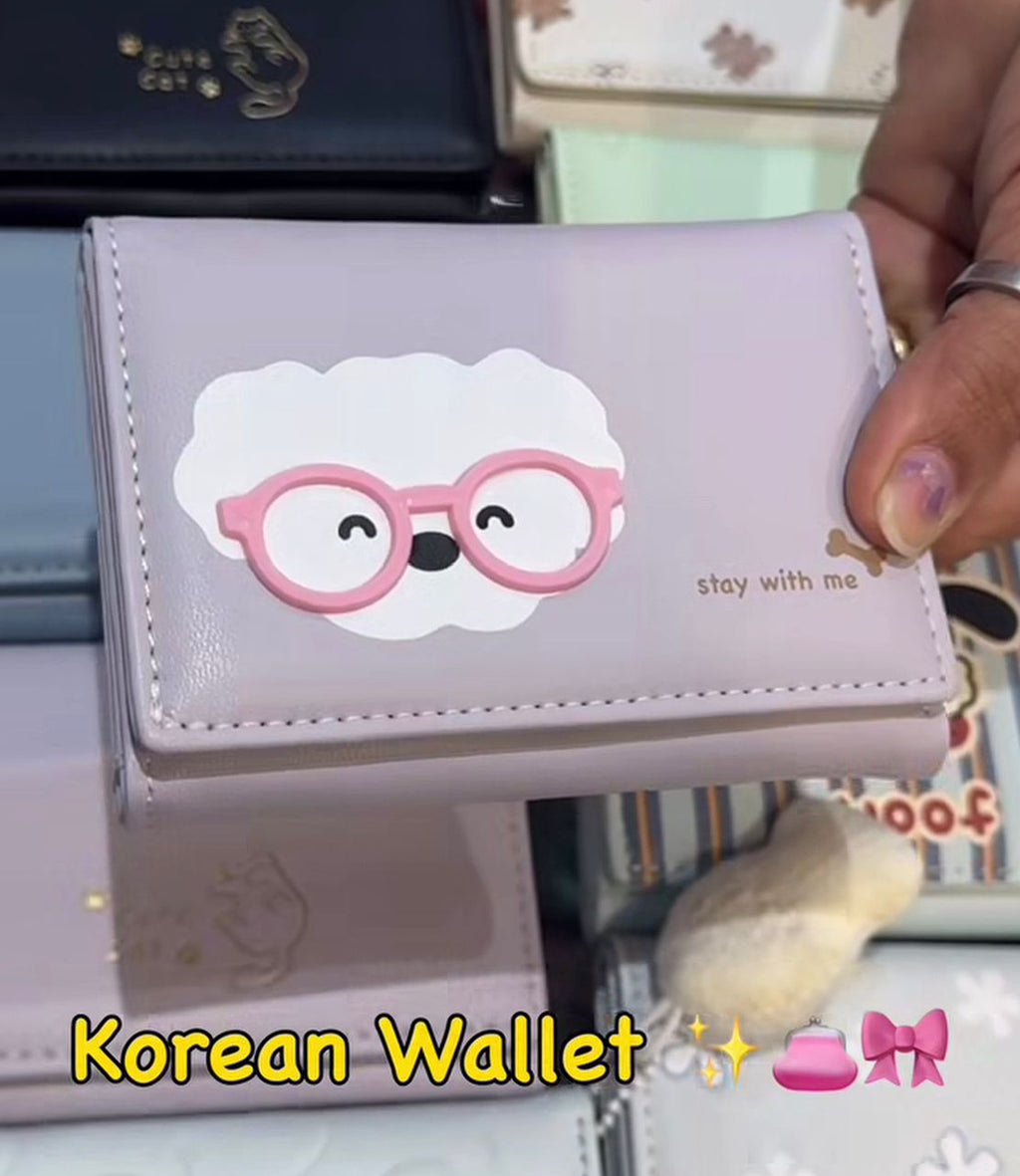 Cute Dog Print Wallet